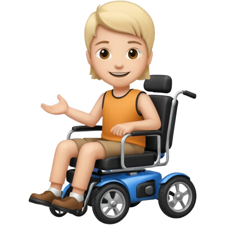 person in motorizeds wheelchair emoji