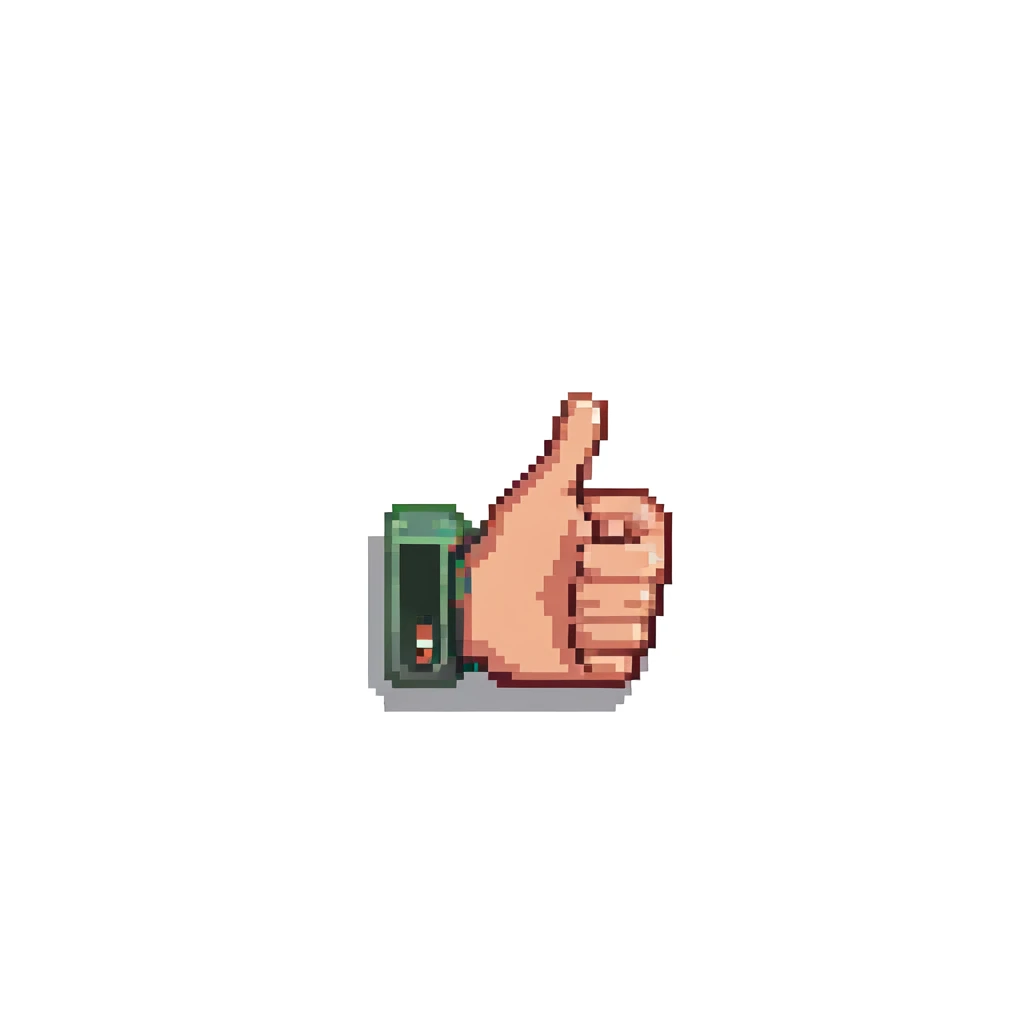 thumbs up, Minecraft grass block background emoji