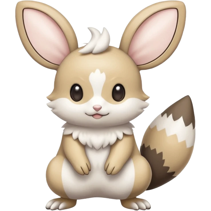 Minccino-Emolga-Pachirisu-Cacomistl-Fakemon-hybrid-creature (full body) emoji