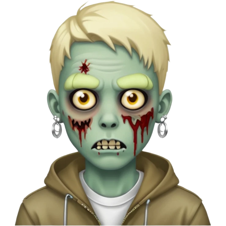 zombie add some rapper earings emoji
