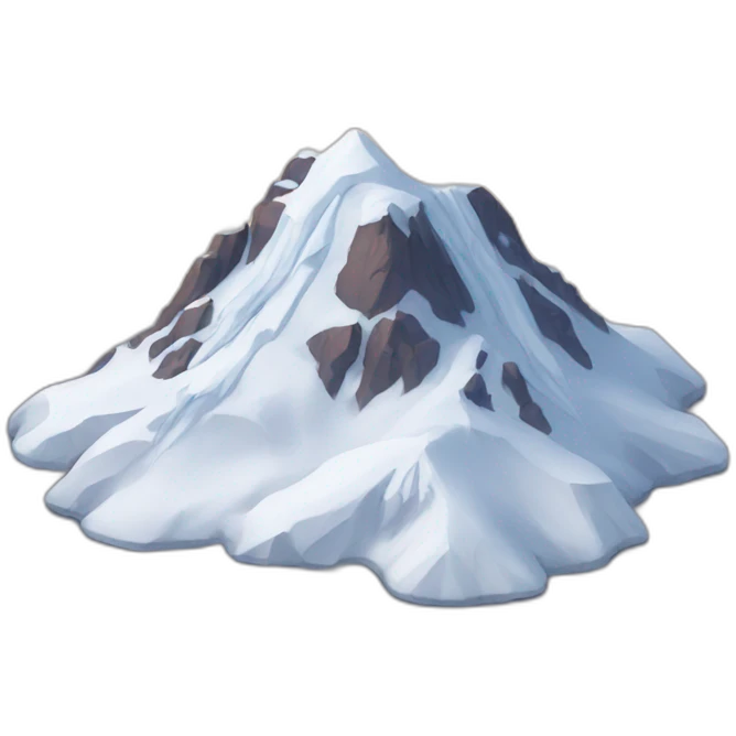 mountain with snow emoji