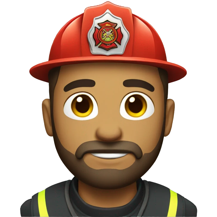 Firefighter with beard  emoji