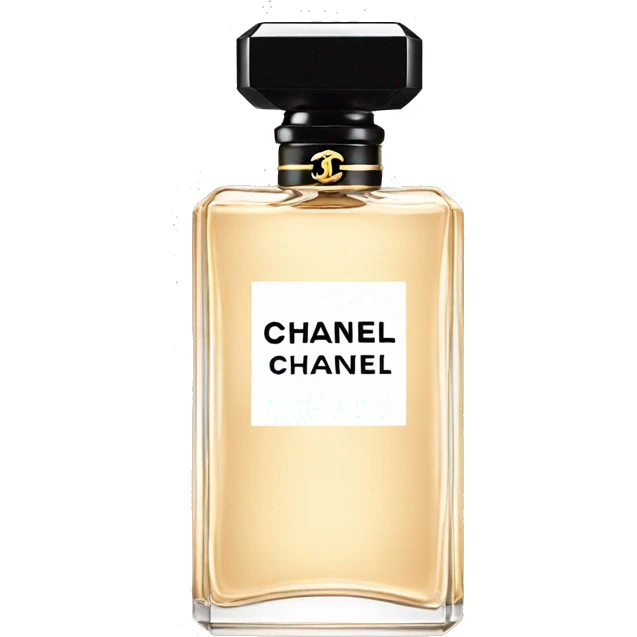 black Chanel  perfume  emoji