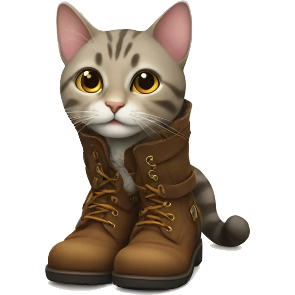 Cat in boots emoji