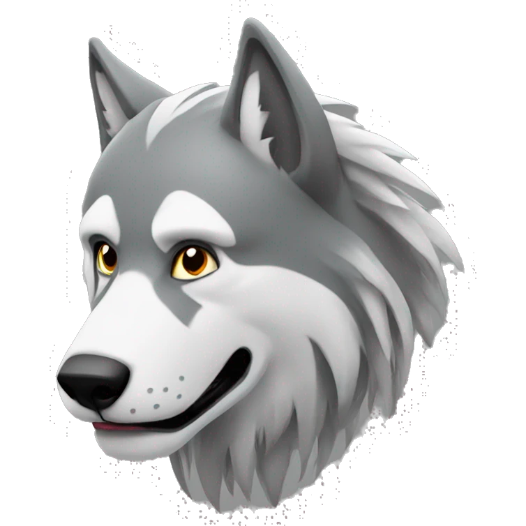 Lobo gris  emoji