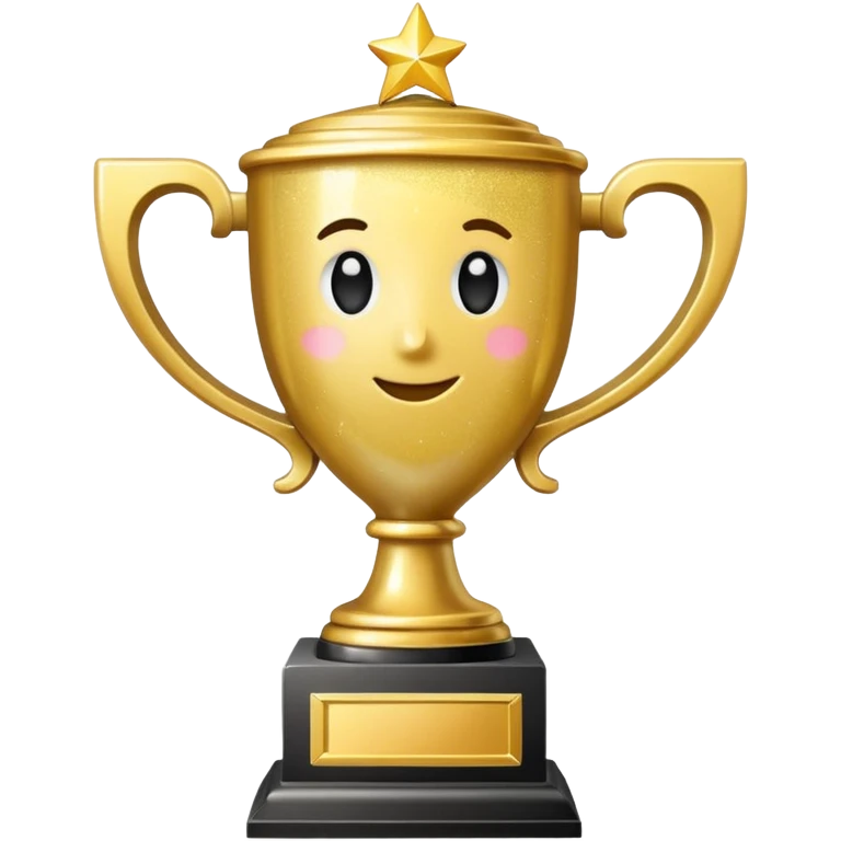 glitter white first place emoji