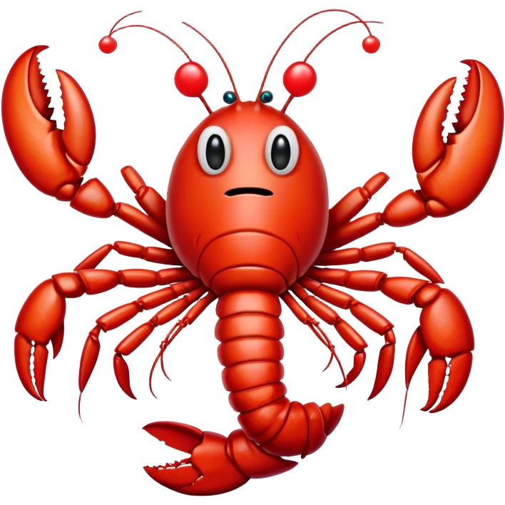 Lobster that is a clown  emoji