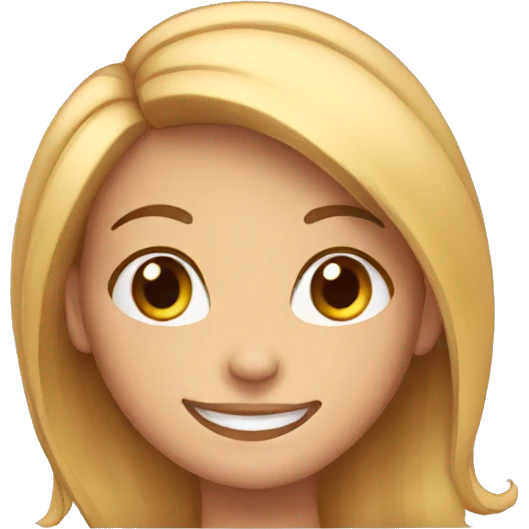 smiling girl emoji