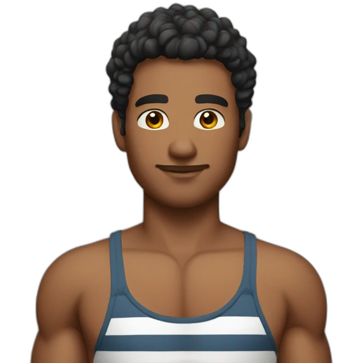 hunky chic in swimsuit emoji