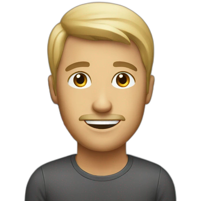 man with american flag emoji