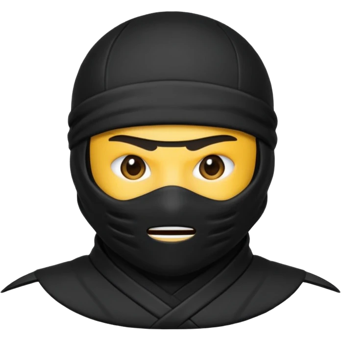 Ninja emoji with MB written on it emoji
