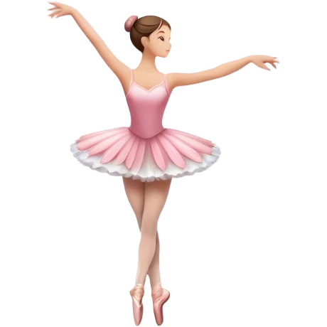 Icon for Ballet: a theater stage with silhouette of a ballerina in an elegant pose, surrounded by spotlight and stage lights. The icon should convey the grace and beauty of ballet, with focus on the dancer and the dramatic lighting. Transparent background. emoji
