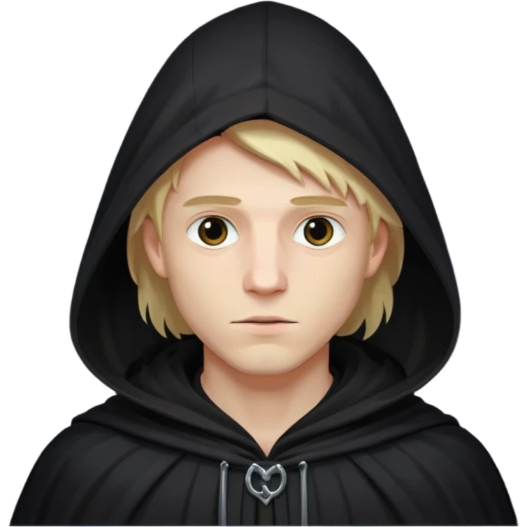 Hooded blonde man emoji