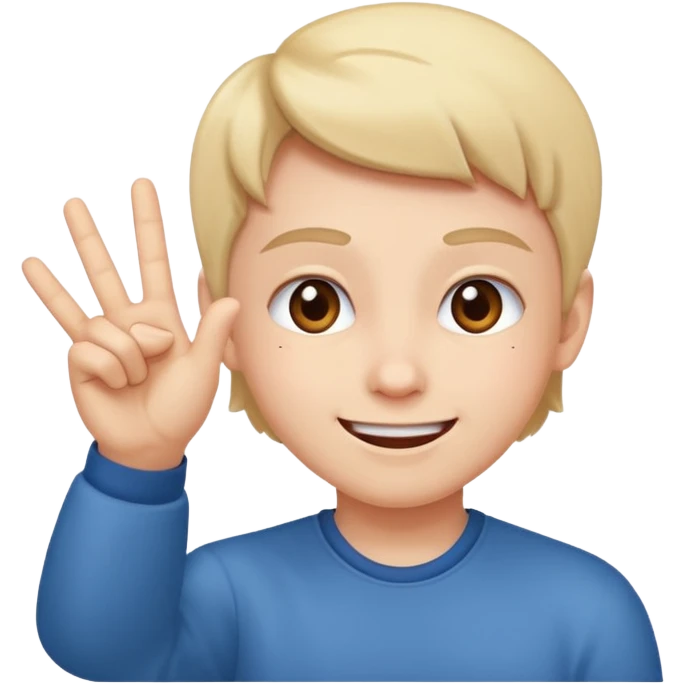 The sweet face flipping you off emoji
