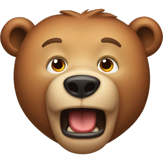 Hungry bear emoji