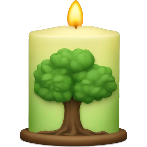 Tree candle emoji