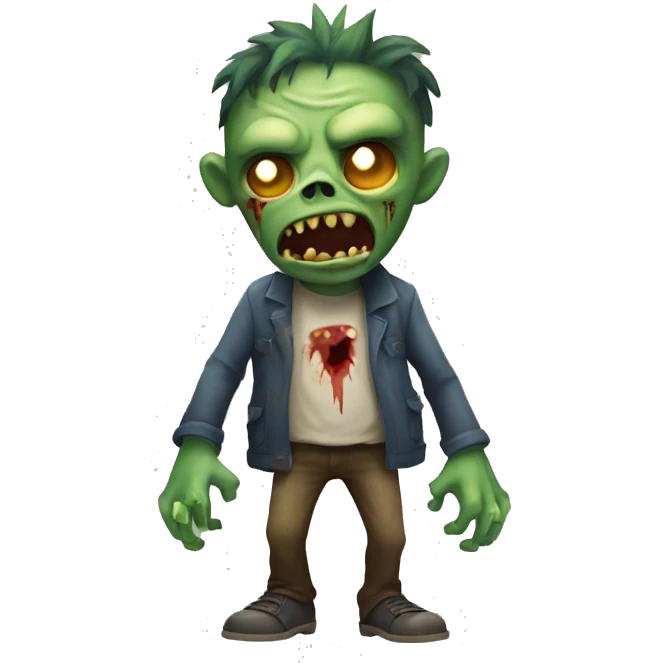 Monstre zombie full body emoji