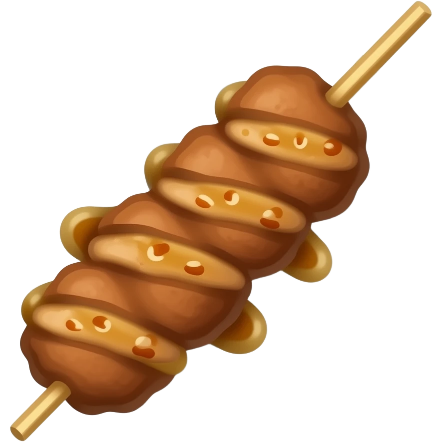 เนื้อเสียบไม้ย่าง แบบไทยๆ ไม่มีผัก ไหม้นิดๆ emoji