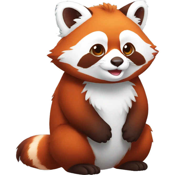 Red Panda Bird hybrid full body emoji
