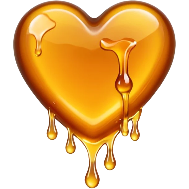 Heart with honey emoji