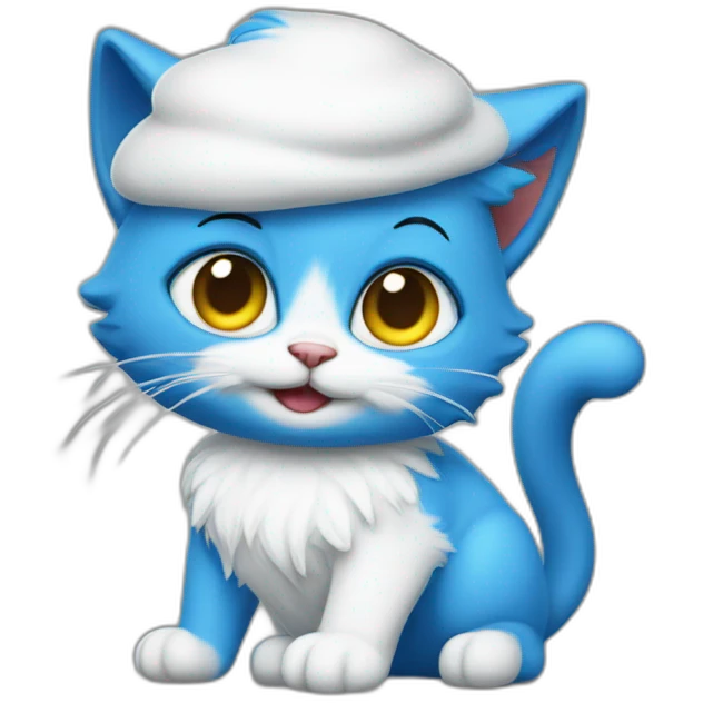 Smurf cat  emoji