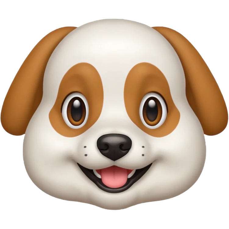 Dog with smiling  emoji
