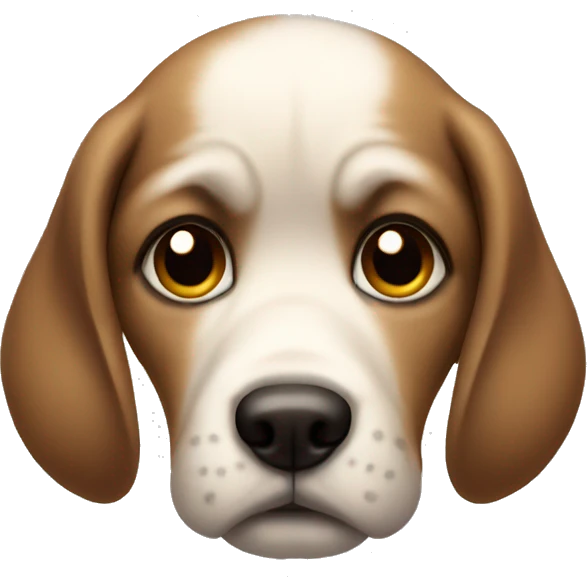 Sad puppy emoji