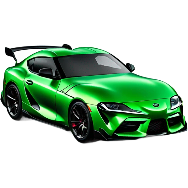 The new green Toyota Supra emoji