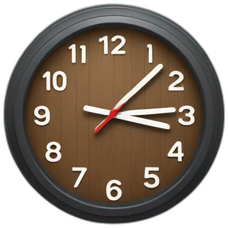 swiss station clock emoji