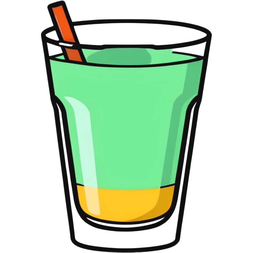 vaso de calimocho cartoon sticker emoji