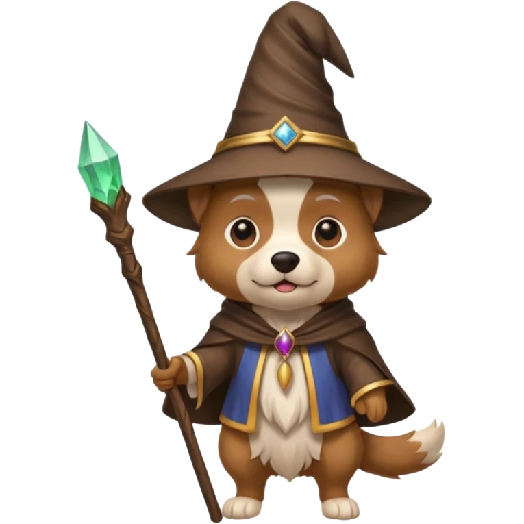 Dog wizard emoji