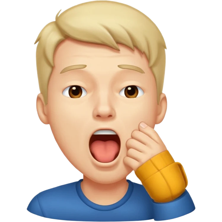  man Yawning  emoji