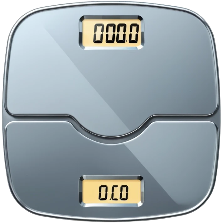 Digital weight scale with 0:00 on it emoji