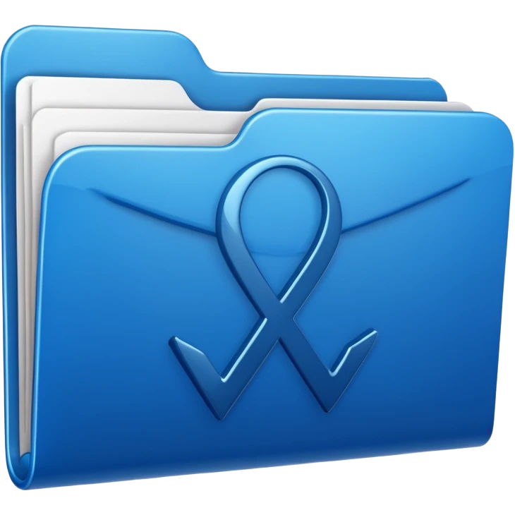 Make a blue viral  folder emoji