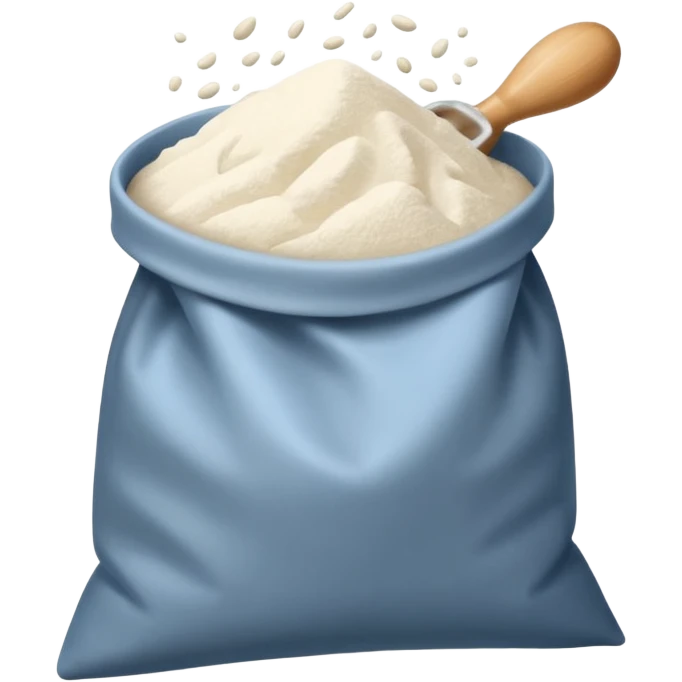 open bag of flour emoji
