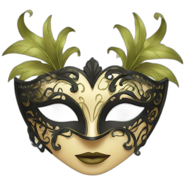 Masquerade mask lady emoji