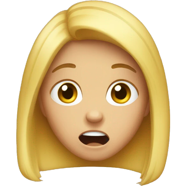 Girl panicking  emoji