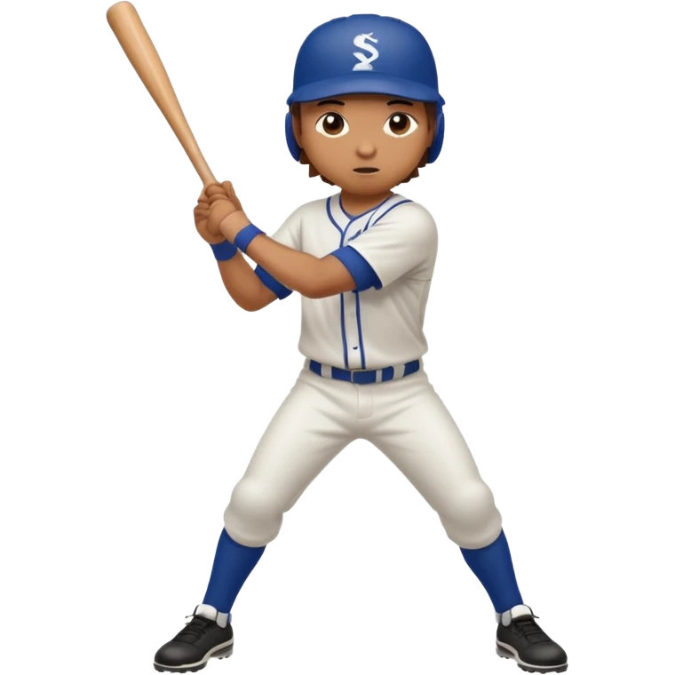 baseball player batting full body emoji