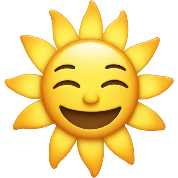 Smiling sun emoji