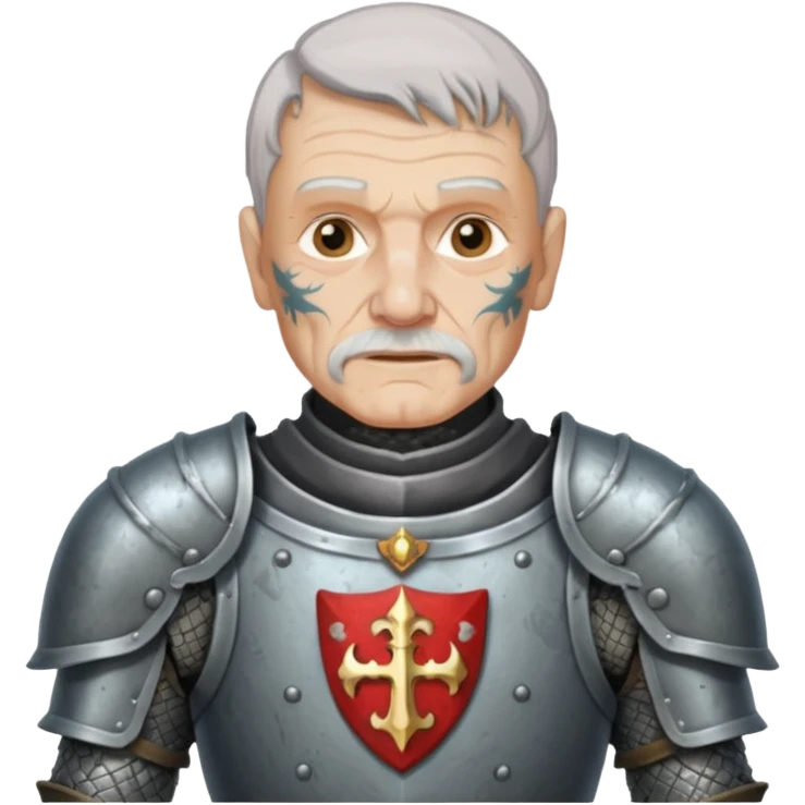 elderly tattooed knight emoji