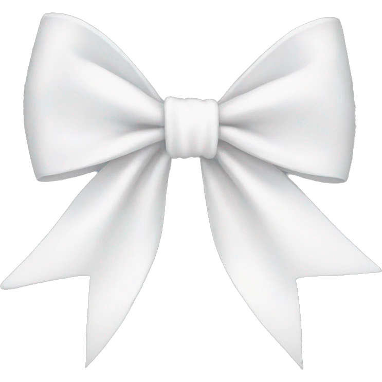 White bow emoji