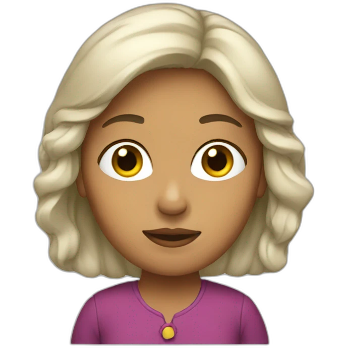 mujer cara emoji
