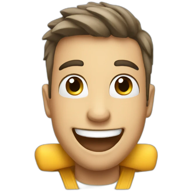 Happy plane ride emoji