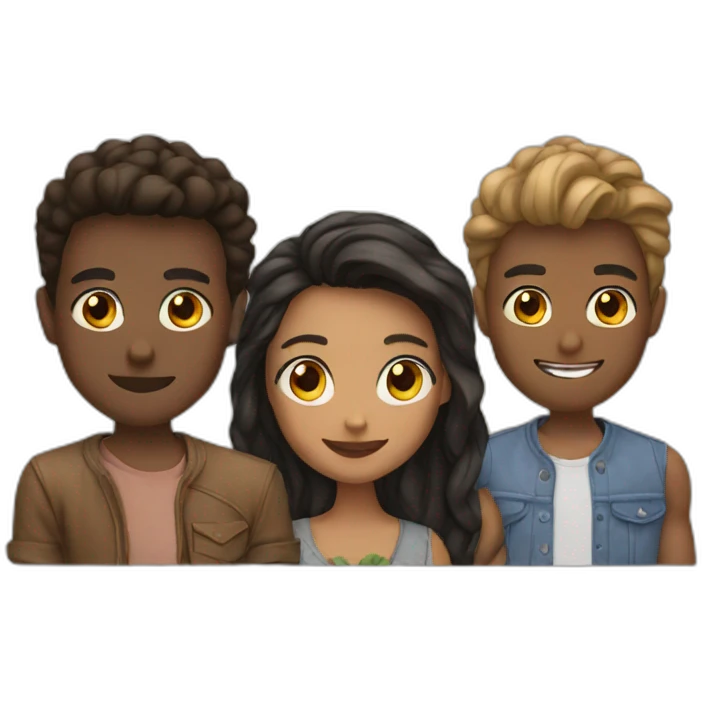 4 friends emoji