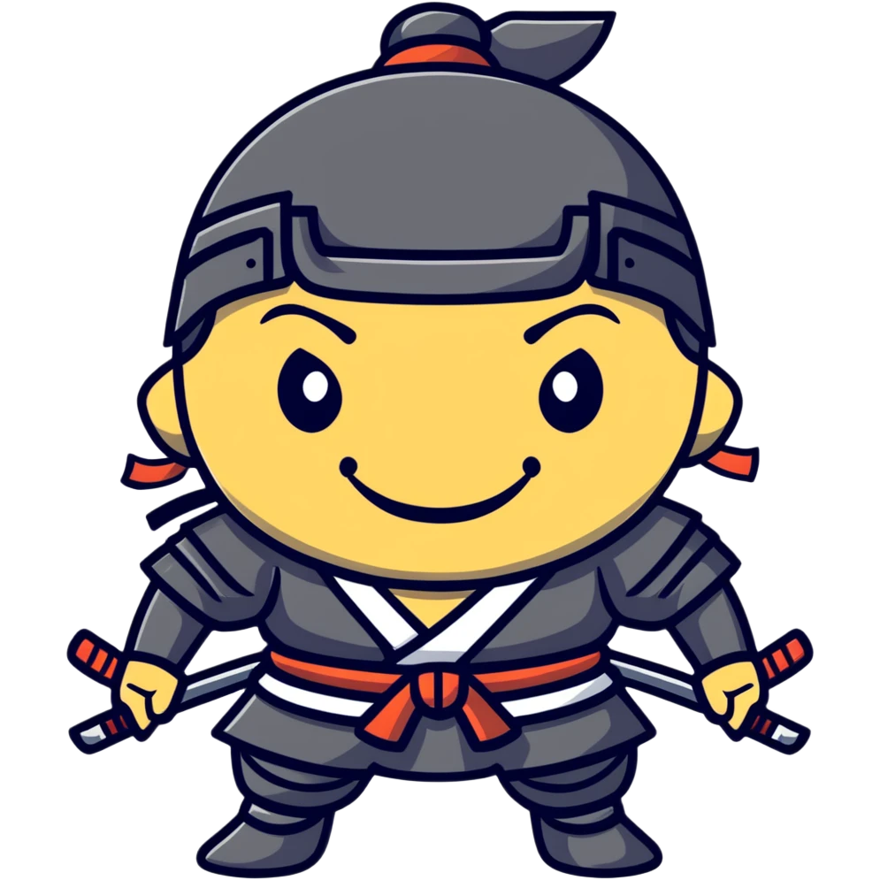 happy samurai emoji