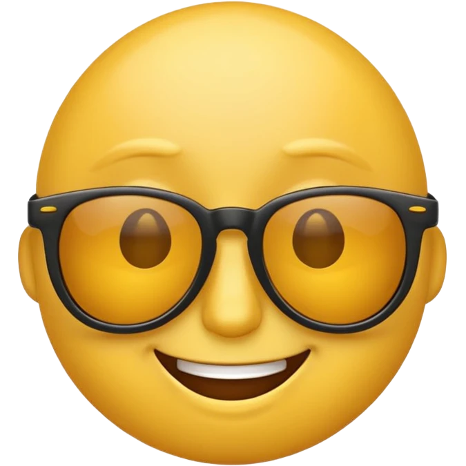 Cool emoji with sunglasses smirking  emoji