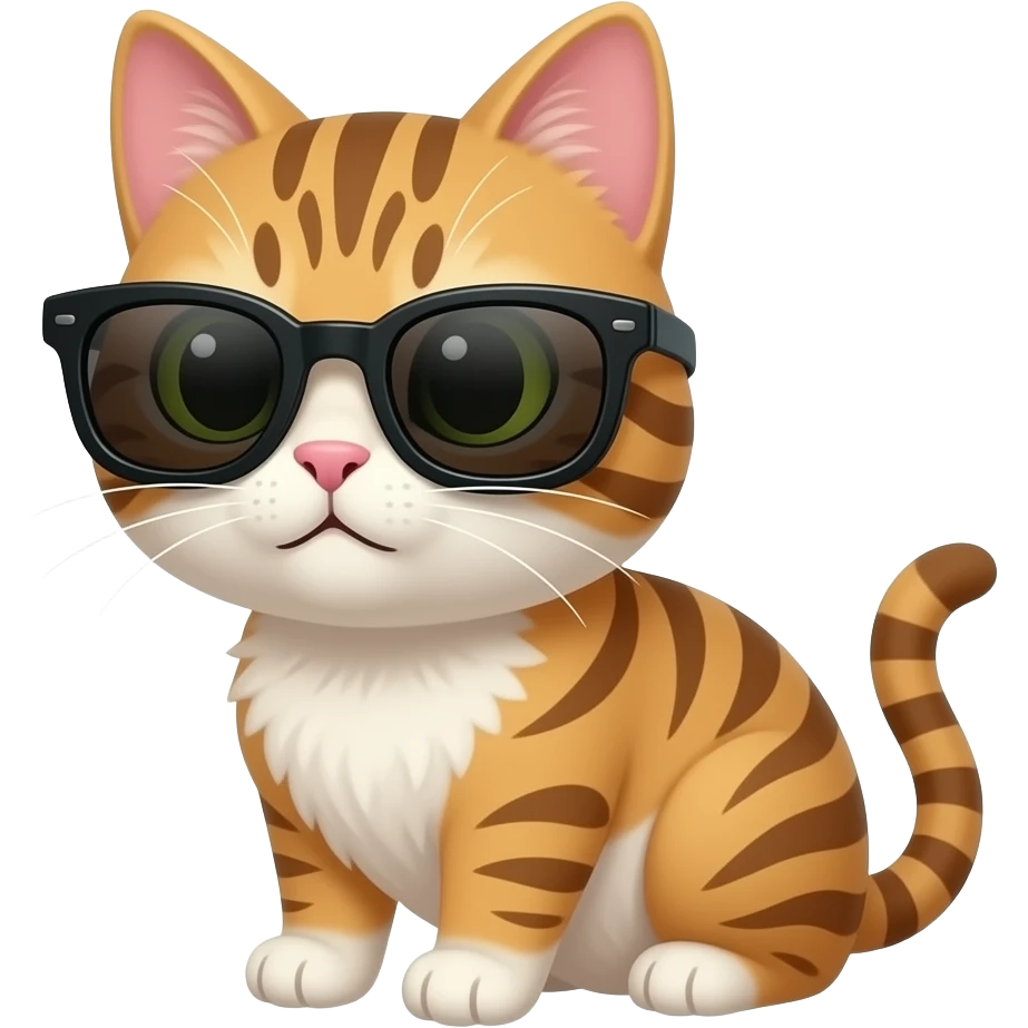 Cat wearing sunglasses emoji