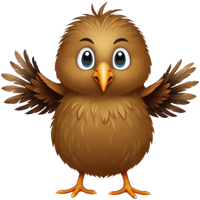 a dancing kiwi bird emoji