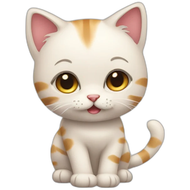 a litlle cute cat emoji