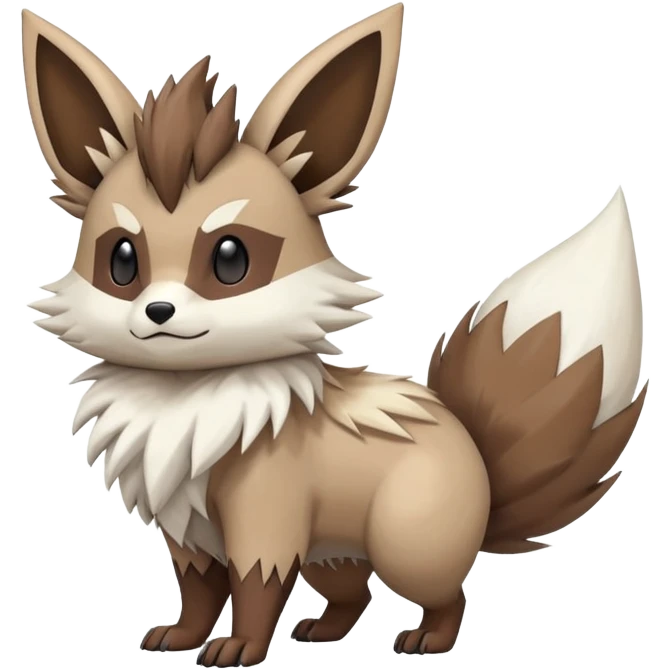zigzagoon-Eevee-linoone-furret-Fakémon-hybrid-creature (full body)  emoji